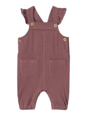 Lil Atelier Obina Loose Overall - Rose Brown - 56 cm