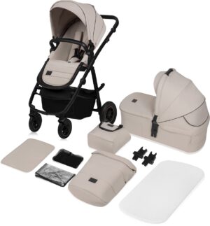 Lionelo Amber Plus 2-in-1 Duovogn, Beige Sand