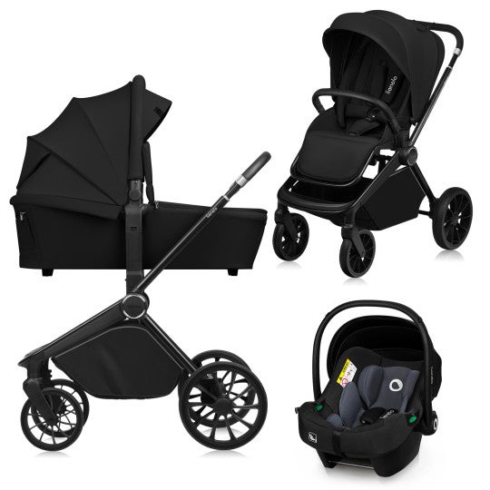 Lionelo MIKA Plus 3-in-1 Duovogn, Black Onyx Lionelo MIKA Plus 3-in-1 Duovogn, Black Onyx
