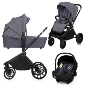 Lionelo MIKA Plus 3-in-1 Duovogn, Grey Stone