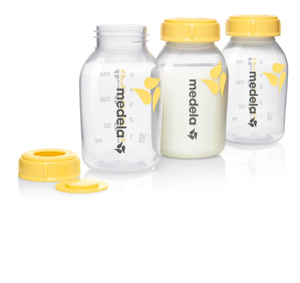 Mælkeflasker Med Låg 150 ML - 3 Pak Mælkeflasker Med Låg 150 ML - 3 Pak