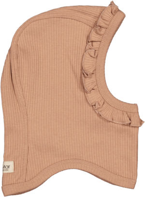 MarMar Balaclava Frill Elefanthue - Rose Brown - 62 cm / 4 mdr.