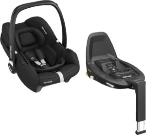 Maxi-Cosi Cabriofix I-Size Autostol Baby inkl. FamilyFix 3 Base, Essential Black