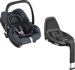 Maxi-Cosi Cabriofix I-Size Autostol Baby inkl. FamilyFix 3 Base, Essential Graphite