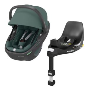 Maxi-Cosi Coral 360 Autostol Baby inkl. FamilyFix 360 Base, Essential Green
