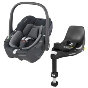 Maxi-Cosi Pebble 360 Autostol Baby inkl. FamilyFix 360 Base, Essential Graphite