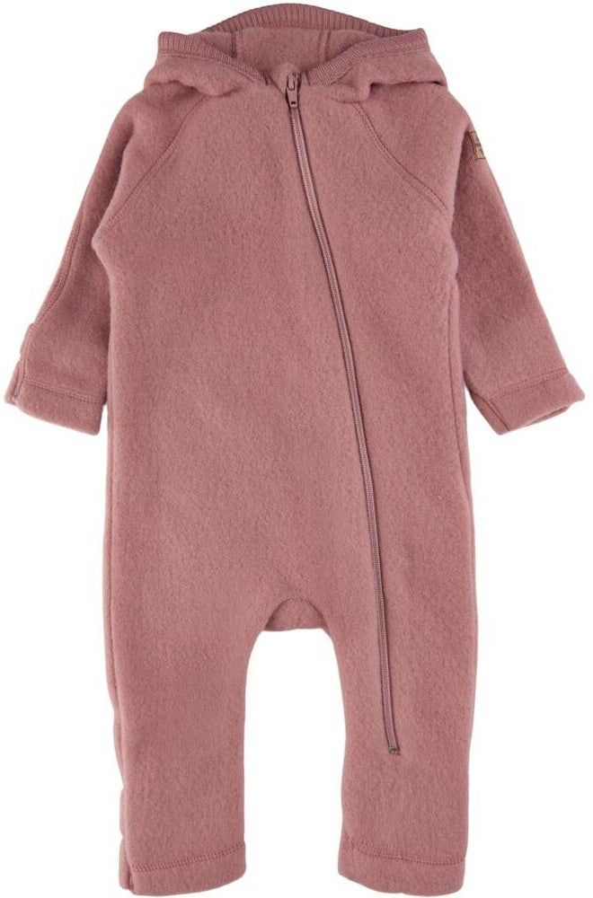 Mikk-Line Heldragt Uld med Ører, Burlwood, 56 Mikk-Line Heldragt Uld med Ører, Burlwood, 56