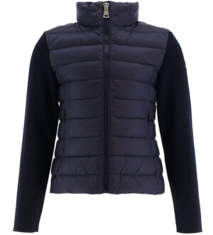 Moncler Cardigan - Uld/Dun - Navy