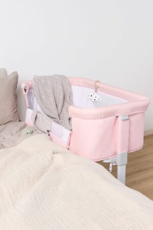 Moweo ALEX Bedside Crib, Pink