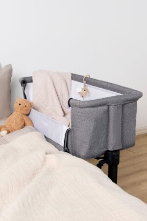 Moweo RIVER Mini Bedside Crib, Mørkegrå