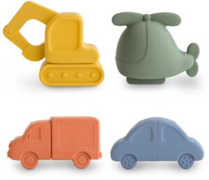 Mushie Badelegetøj Transportmiddel 4-pak
