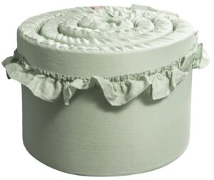 NG Baby Sengerand Tremmeseng Tyk Flæse, Sage Green