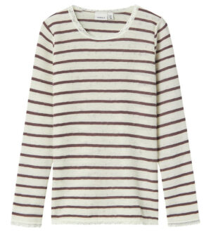 Name It Bluse - Uld - NkfWang - Snow White/Sparrow