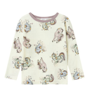 Name It Bluse - Uld - Noos - NmfWillitus - Snow White m. Enhjørn