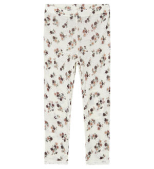 Name It Leggings - Uld - Noos - NmfWang - Snow White m. Hulmøns