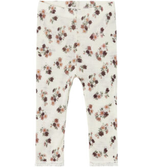 Name It Leggings - Uld - Noos - NmfWang - Snow White m. Hulmønst