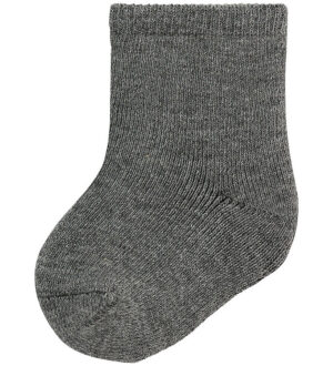 Name It Strømper - Uld/Bomuld - NbmWaksi - Dark Grey Melange