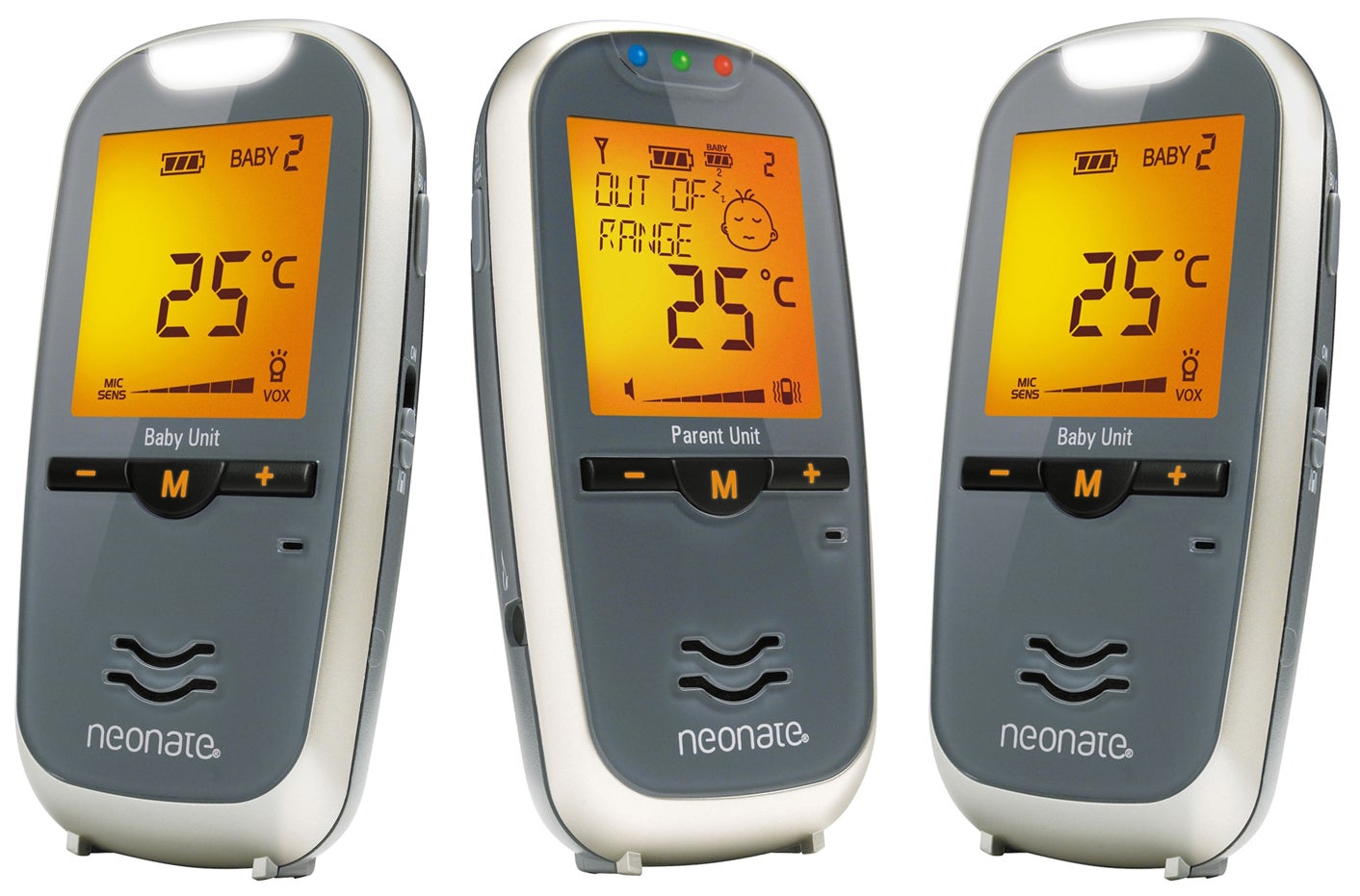 Neonate Digital Babyvakt BC-6900D + Ekstra Enhed Neonate Digital Babyvakt BC-6900D + Ekstra Enhed