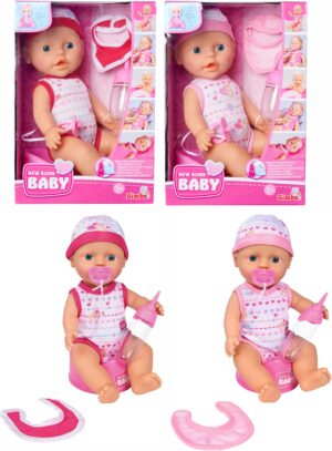 New Born Baby Dukke Spise-Tisse 30 cm Blandet Udvalg