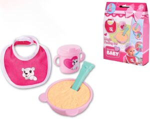 New Born Baby Dukketilbehør Magisk Spisesæt