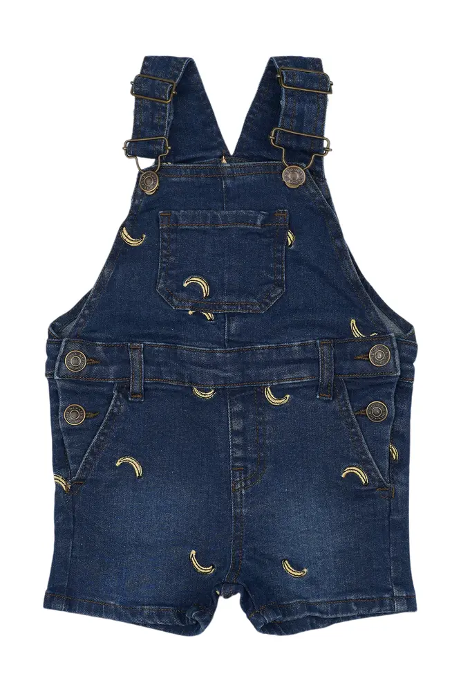 Otis Short Denim Dungarees - BLUE DENIM - 110 Otis Short Denim Dungarees - BLUE DENIM - 110