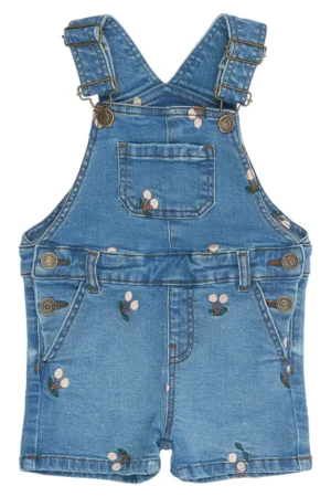 Ovia Short Denim Dungarees - LBLUEDENIM - 92