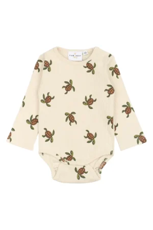 Owen Rib Body langærmet - White swan - 56