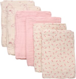 Pippi Tæpper/ Stofbleer i Musselin 6-Pak, Sheer Bliss