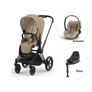 Priam klapvogn inkl. cloud T og base - cozy beige/matt black PLUS