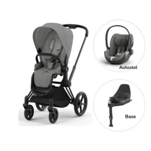 Priam klapvogn inkl. cloud T og base - mirage grey/matt black