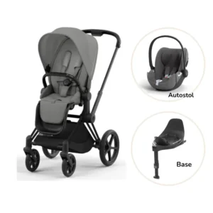 Priam klapvogn inkl. cloud T og base - mirage grey/matt black PLUS