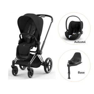 Priam klapvogn inkl. cloud T og base - sepia black/chrome black