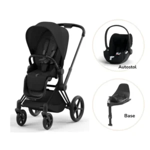 Priam klapvogn inkl. cloud T og base - sepia black/matt black PLUS