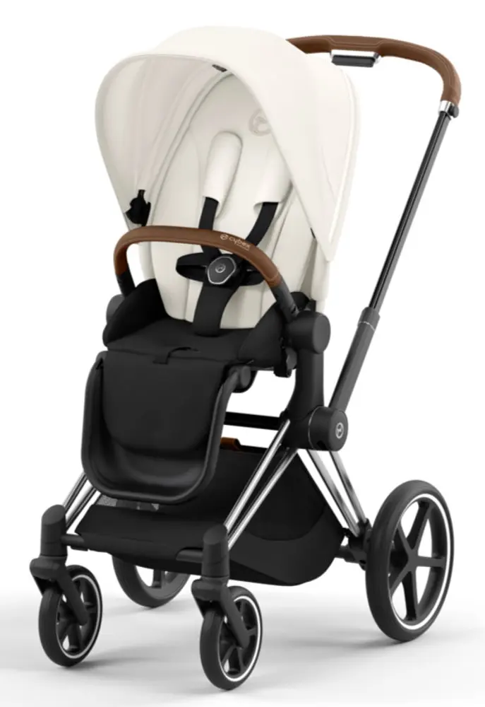 Priam klapvogn - off white/chrome brown Priam klapvogn - off white/chrome brown