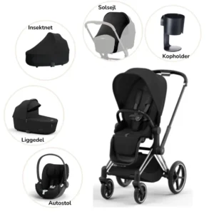 Priam pakke - sepia black/chrome black