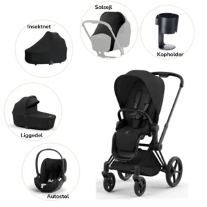 Priam pakke - sepia black/matt black