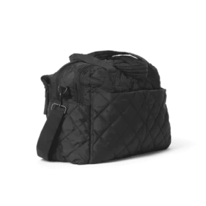 Pusletaske quiltet - black