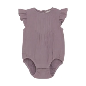 Romper SS Vævet - Elderberry - 68