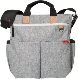 Skip Hop Duo Signature Pusletaske, Grey Melange