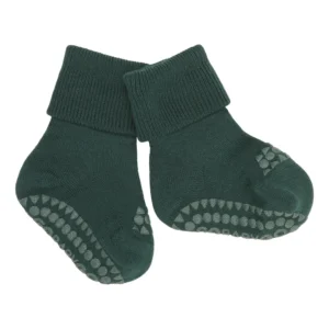 Skridsikre Strømper - Merino Uld - Forest green - 27/30