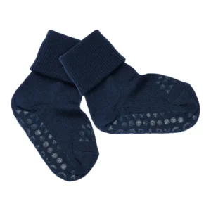 Skridsikre Strømper - Merino Uld - Midnight blue - 17/19