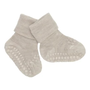 Skridsikre Strømper - Merino Uld - Sand - 20/22
