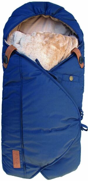 Sleepbag Mini Vinterkørepose, Midnight Petrol/Brown