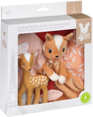 Sophie the Giraffe Dådyr Gavesæt Nusseklud, Brun