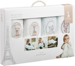 Sophie the Giraffe Stofble 4-pak