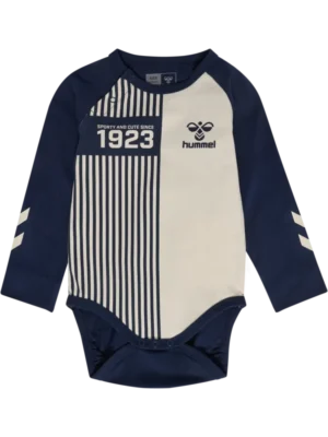 Stripy body langærmet - black iris - 62