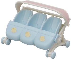 Sylvanian Families Legesæt Trillingeklapvogn