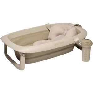 Twistshake Limited Edition Badekar inkl. Badestøtte & Skyllekande, Faded Beige