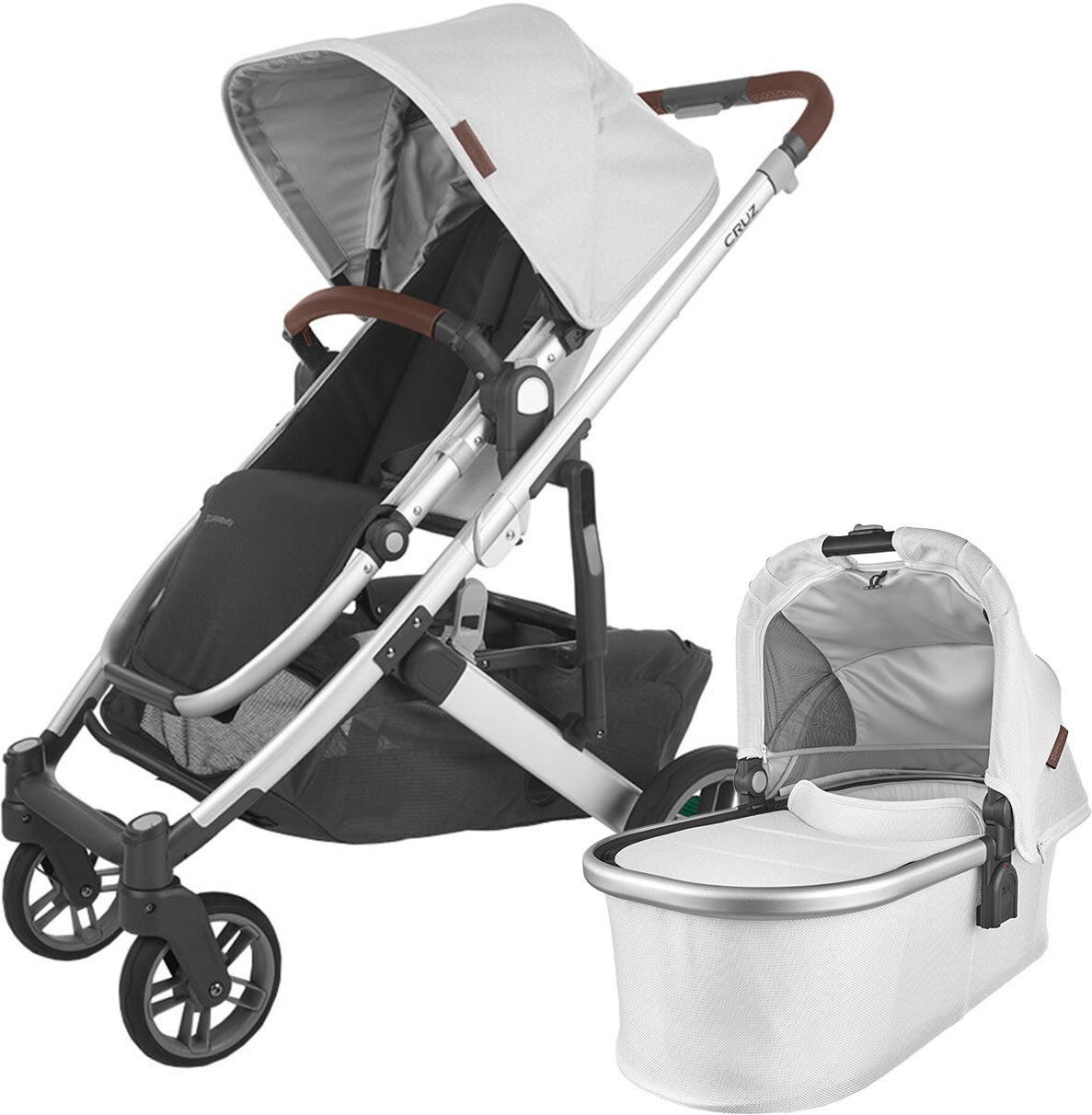 UPPAbaby CRUZ V2 Duovogn, Bryce White UPPAbaby CRUZ V2 Duovogn, Bryce White