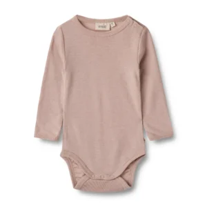 Uld body langærmet Lucca - Dry Rose - 92